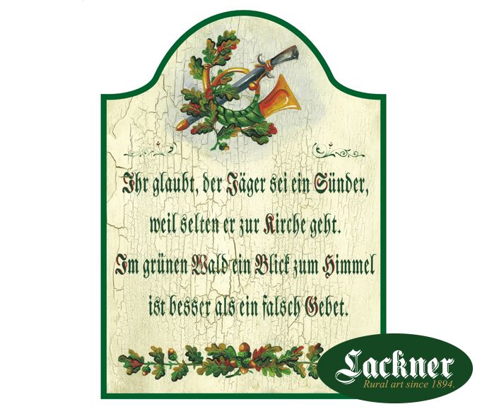 Ihr glaubt der Jünger sei ein Sünder -  "Imperial and Royal" profession sign 11 x 13,5 inches